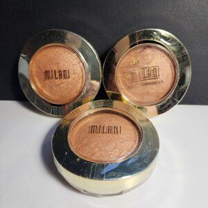 Milani Baked Bronzer 04 Glow Lot of 3 for Eyes Face and Body Made in Italy